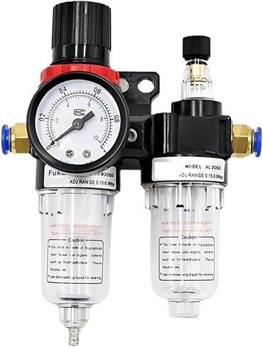 1/5 Sets AFC2000 Filter for Compressor Oil Water Separator Regulator Trap,Suitable for Air Pressure Reducing Valve with Airbrush(AFC w (SM20 PM20),20 Sets) in Saudi Arabia