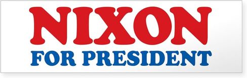 Cafepress Nixon 10 "x3" مستطيل فينيل المصد شارات السيارة in Saudi Arabia