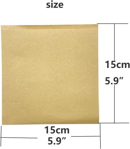 100pcs Small Deli Paper Wrappers, Disposable Greaseproof Double Open Bags, Deli Sheets for Donut, Sandwich, Pretzel, Snacks, Cookies in Kuwait