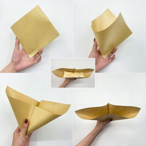 100pcs Small Deli Paper Wrappers, Disposable Greaseproof Double Open Bags, Deli Sheets for Donut, Sandwich, Pretzel, Snacks, Cookies in Kuwait