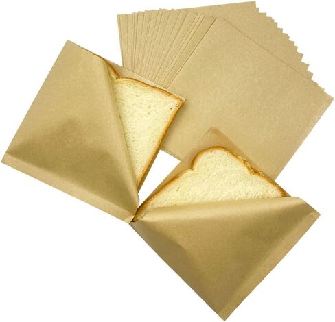 100pcs Small Deli Paper Wrappers, Disposable Greaseproof Double Open Bags, Deli Sheets for Donut, Sandwich, Pretzel, Snacks, Cookies in Kuwait