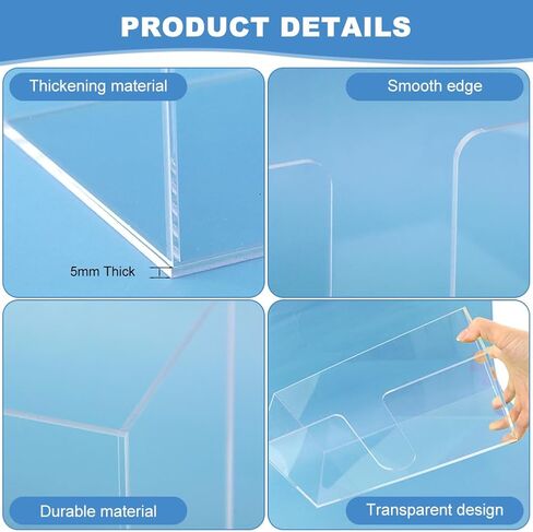 Acrylic Napkin Holder,Acrylic Guest Towel Holder for Bathroom,Waterproof Splashing Napkin Tray,Clear Hand Towel Holders for Kitchen,Guest Towel Tray for Disposable Hand Towels in Saudi Arabia