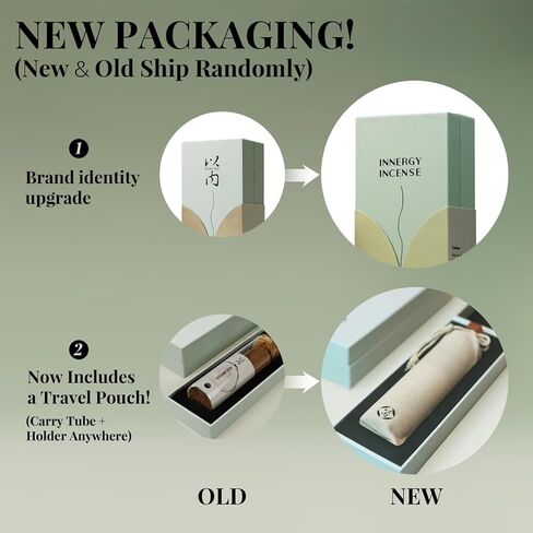 Innergy Luxury Peach Blossom Bisense Sticks - 100 ٪ رائحة الأزهار الطبيعية للهدوء والرومانسية والنوم | خشب الصندل الصديق للبيئة و Agarwood Blend | 150 عصا (62+ ساعة) مع حامل النحاس in Kuwait