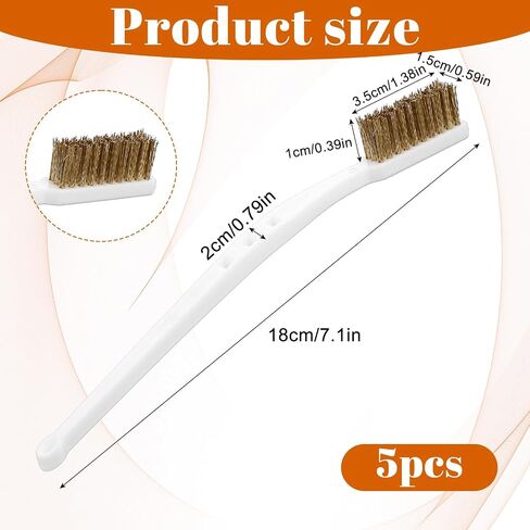 5 PCS Brass Brass ، Cleaner Cleaner Masonry Brush Flux Flux Flux Flux 3D Printer Muzzle Cleant in Saudi Arabia