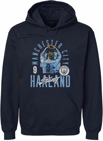 500 LEVEL Erling Haaland Manchester City Men's Hoodie Sweatshirt - Erling Haaland Manchester City Arch in Saudi Arabia