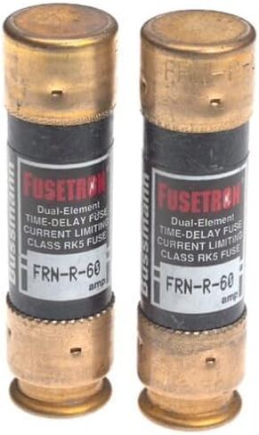 Bussmann BP/FRN-R-60 60 Amp Fusetron Dual Element Time-Delay Current Limiting Class RK5 Fuse, 250V Carded UL Listed, 2-Pack by Bussmann in Saudi Arabia