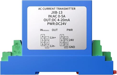 1PCS HALL EFFECT TRANSTITTER TRANSMITTER AC0-1A DC0-1A AC0-5A DC0-5A إلى 4-20MA 0-10V 0-5V RS485 DIN RAIR TRAIDTER (0-10V Out ، AC0-3A_DC24V) in Saudi Arabia