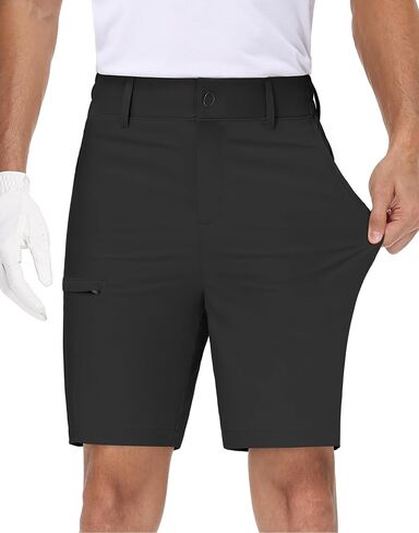 JWM Men's 7" Golf Shorts with 6 Pockets - Stretchy Lightweight Hiking Hybrid Work Dress Short Casual Breathable Quick Dry in Kuwait