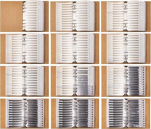 SMD 0805 Resistors and Capacitors Assortment 2 Books, incl. Transistors, Diodes, MOSFET, OpAmps, Inductors, IC, Zener, BJT, JFET, Voltage Regulators, SOT89, SMA, TO-252, Tweezers, Kit SMT - 9100 pcs in Kuwait