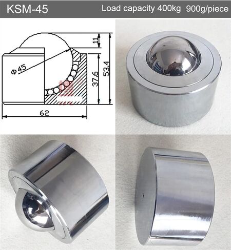 KSM-22/25/30/38 Heavy Universal Ball Bearing Casters Wheel Transport Sphere Systefurniture Wheel 1Pcs(KSM-25) in Kuwait