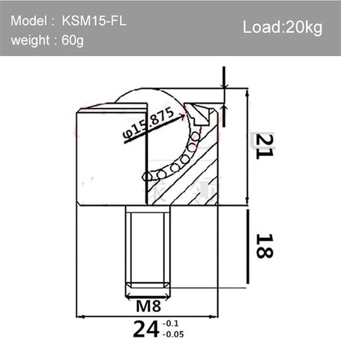 Bearing Transfer Ball Nylon Ball Casters Mute,Universal Wheel Screw Cylinder Flexible Wheel 1Pcs(KSM-15FL) in Saudi Arabia