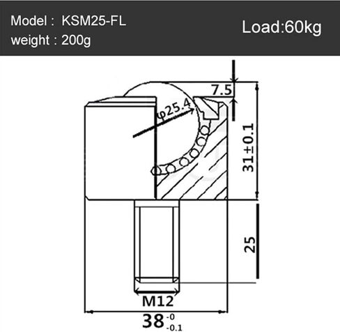 Bearing Transfer Ball Nylon Ball Casters Mute,Universal Wheel Screw Cylinder Flexible Wheel 1Pcs(KSM-15FL) in Saudi Arabia