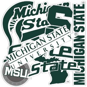 Desert Cactus Michigan State University Sticker Michigan State Spartans Vinyl Decal Laptop Water Bottle Car Scrapbook Sheet (Type 2-3) in Saudi Arabia