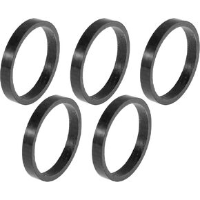 Bicycle Headset Spacers 5mm Bike Handlebar Stem Spacers 31.8mm 1-1/4" Carbon Fiber Gloss Black Carbon Fiber 5 Pcs in Kuwait