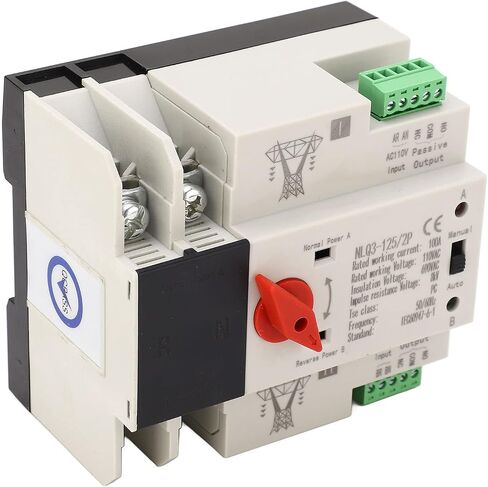 2P ATS Automatic Transfer Switch Din Rail Mounted Power Generator Changeover Switch Electrical Selector Switches AC110V 100A in Saudi Arabia