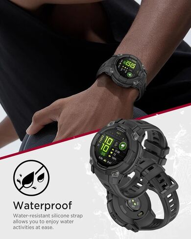 Miimall Silicone Band for Garmin Instinct 3/E 45mm Sport Strap, 22mm/26mm Waterproof Adjustable Watch Bracelet Replacement Wristband for Garmin Instinct 3 SOLAR/AMOLED for Men and Women in Saudi Arabia