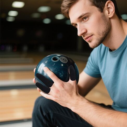 120PCS Bowling Accessories, Bowling Thumb Tape, Thumb Tapes Protector for Bowlings, Bowlings Finger Tape for Men Women Bowlers(Black) in Saudi Arabia