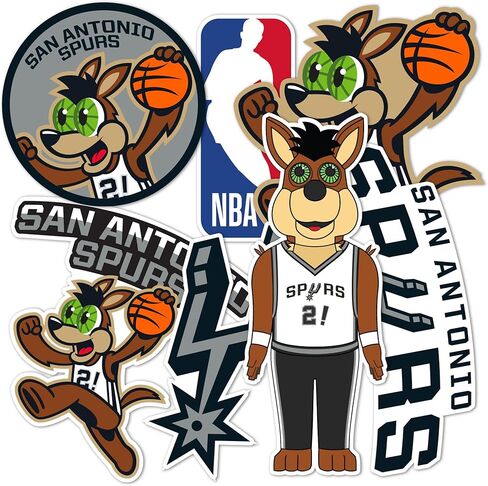 Desert Cactus San Antonio Spurs NBA مرخص رسميًا ملصقًا فينيل شارات محمول قرص زجاجة. in Saudi Arabia