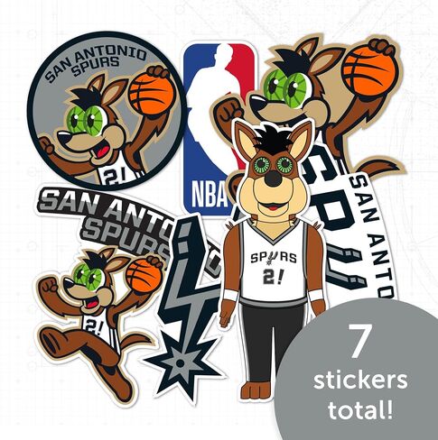 Desert Cactus San Antonio Spurs NBA مرخص رسميًا ملصقًا فينيل شارات محمول قرص زجاجة. in Saudi Arabia