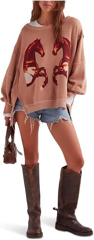 Women's We The Free Graphic Camden Pullover in Saudi Arabia