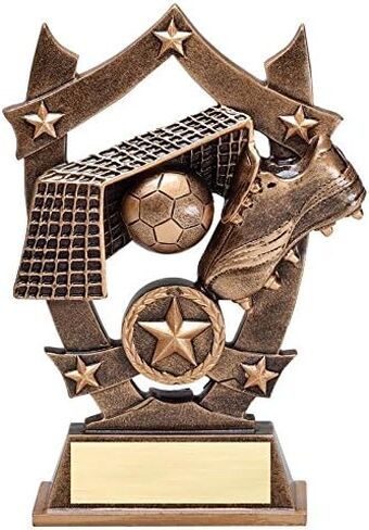 Decade Awards Soccer 3D Gold Sport Stars Trophy - Star Futbol Player Award - 6.25 Inch Tall - Customize Now in Saudi Arabia