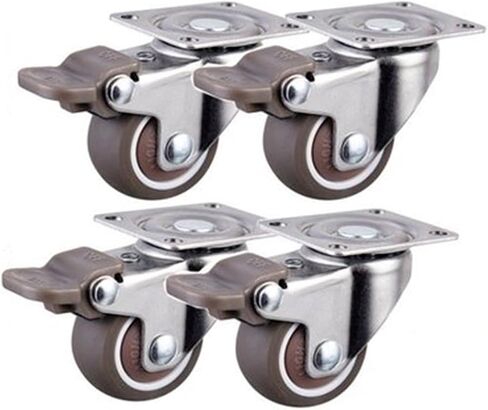 4pcs الأثاث عجلات عجلات ناعمة من المطاط الدوارة in Kuwait