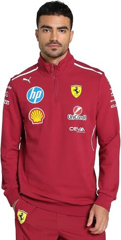 PUMA Scuderia Ferrari F1 2025 Team 1/2 Zip Sweater - Red in Kuwait