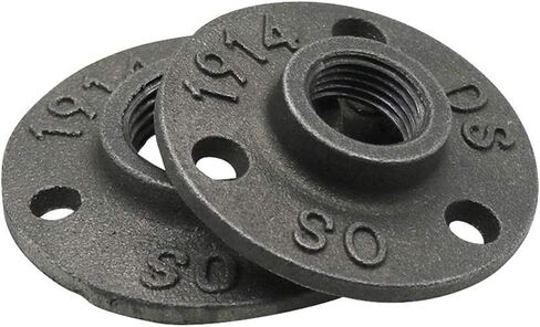 Hose Fittings 1/2" 3/4" 1" Internal Thread Antique Retro Style Classic Flange Cast Iron DN15/DN20/DN25 Floor/Wall Flange Hardware Accessories (Color : Type 1) in Kuwait