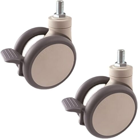 Instrument Casters Whith Wheels Super Sound-Off Soft Wheel Tread with Bearings 2Pcs(Brake x2,4 inch) in Saudi Arabia