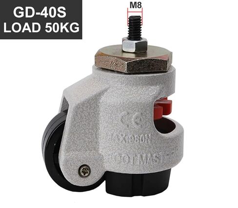 GD-40S/60s/80s Heavy Duty Level Adjustment Caster Wheel with Thread Ajustable Industrial Casters 4Pcs(GD-60S) in Saudi Arabia