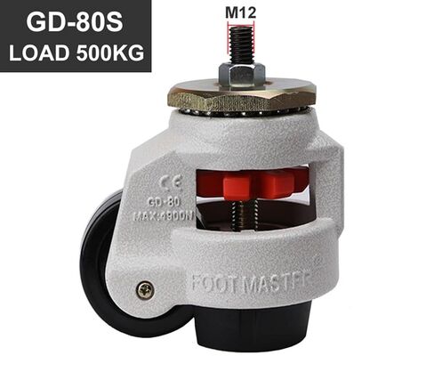 GD-40S/60s/80s Heavy Duty Level Adjustment Caster Wheel with Thread Ajustable Industrial Casters 4Pcs(GD-60S) in Saudi Arabia