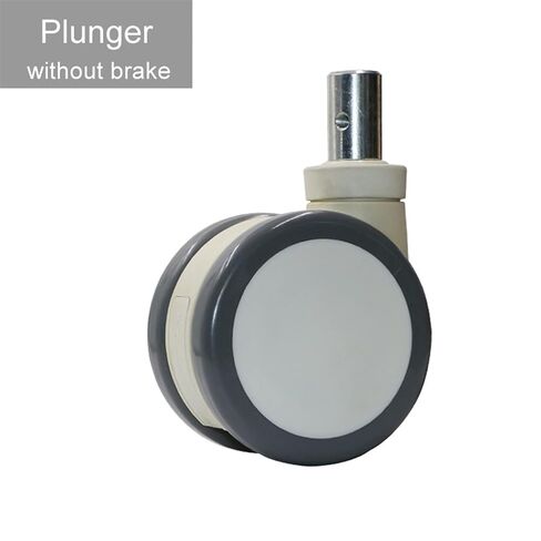 5 Inch Casters Wheels with Screw and Plunger Silent Casters Equipment 1Pcs(Plunger Brake) in Saudi Arabia