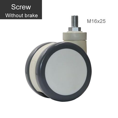 5 Inch Casters Wheels with Screw and Plunger Silent Casters Equipment 1Pcs(Plunger Brake) in Saudi Arabia