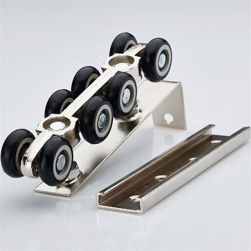 Hardware Slide Doors Pulley Sliding Doors Hanging Rail Wheel Small Size 1 Sets 30 X 30 in Saudi Arabia