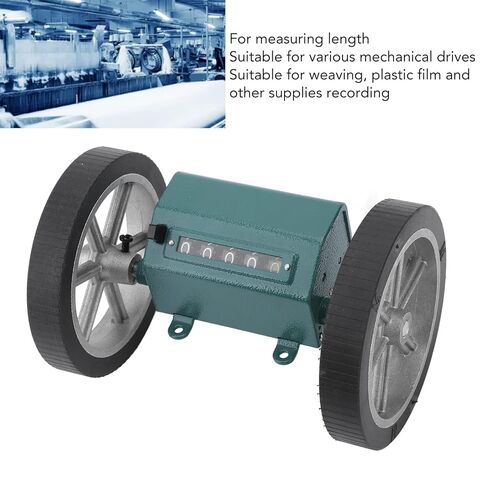 Digital Rolling Meter Counter, 5 Digit Display Rolling Mechanical Length Counter Roller Type Meter Counter,Length Counter with Rolling Wheel 5 Digits Meter Counter for Fabric Manufacture in Saudi Arabia