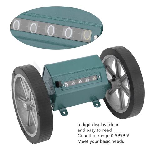 Digital Rolling Meter Counter, 5 Digit Display Rolling Mechanical Length Counter Roller Type Meter Counter,Length Counter with Rolling Wheel 5 Digits Meter Counter for Fabric Manufacture in Saudi Arabia