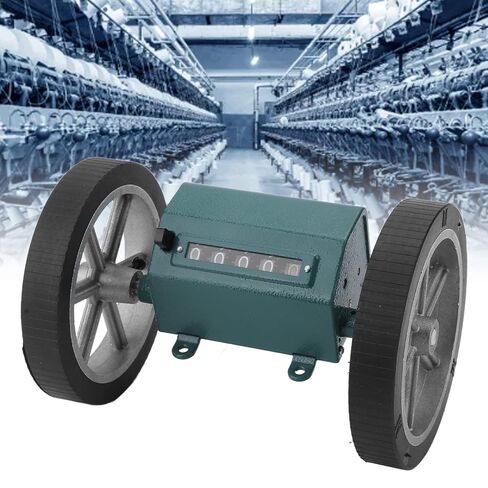 Digital Rolling Meter Counter, 5 Digit Display Rolling Mechanical Length Counter Roller Type Meter Counter,Length Counter with Rolling Wheel 5 Digits Meter Counter for Fabric Manufacture in Saudi Arabia