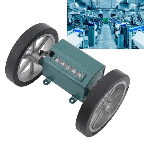 Digital Rolling Meter Counter, 5 Digit Display Rolling Mechanical Length Counter Roller Type Meter Counter,Length Counter with Rolling Wheel 5 Digits Meter Counter for Fabric Manufacture in Saudi Arabia