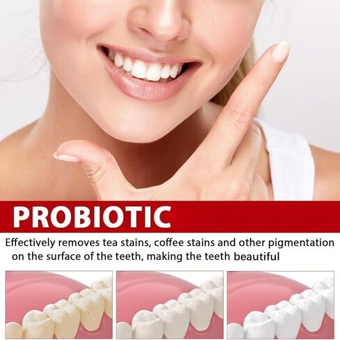 Super Probiotic Sp-6 Toothpaste,whitens Teeth, freshens Breath, Protects Dental Health,Deep Cleaning Care,Enamel-Safe, Fluoride-Free, Fresh Breath Toothpaste Brightening & Stain Removing.（1 Count） in Saudi Arabia