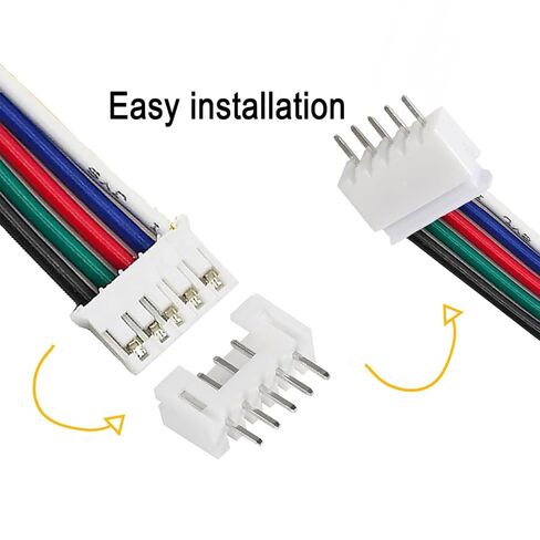 460pcs jst ph connector kit 2،3،4،5،6 pin connector مستقيمة مستقيم من الذكور/الإناث وموصلات لوحة الدوائر لأردوينو ، إلكترونيات ديي واستخدام المنزل in Kuwait