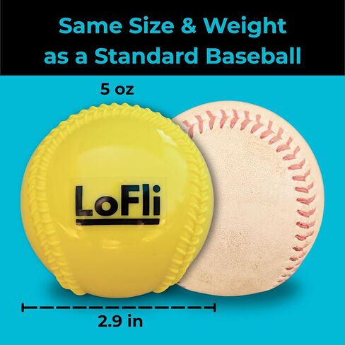 LoFli Limited-Flight Training Baseballs – Regulation Size & Weight – Soft, Safe & Durable – Indoor/Outdoor Practice Balls – 6 Pack in Saudi Arabia