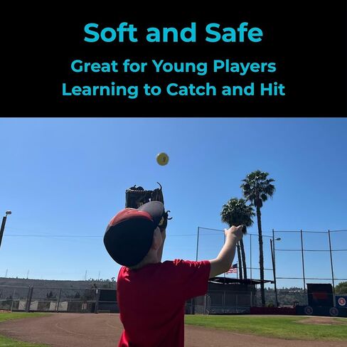 LoFli Limited-Flight Training Baseballs – Regulation Size & Weight – Soft, Safe & Durable – Indoor/Outdoor Practice Balls – 6 Pack in Saudi Arabia