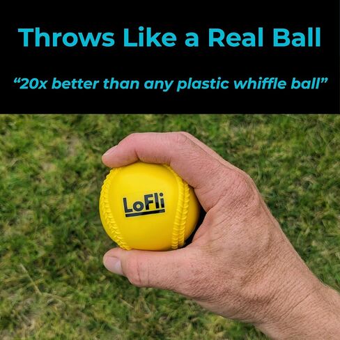 LoFli Limited-Flight Training Baseballs – Regulation Size & Weight – Soft, Safe & Durable – Indoor/Outdoor Practice Balls – 6 Pack in Saudi Arabia