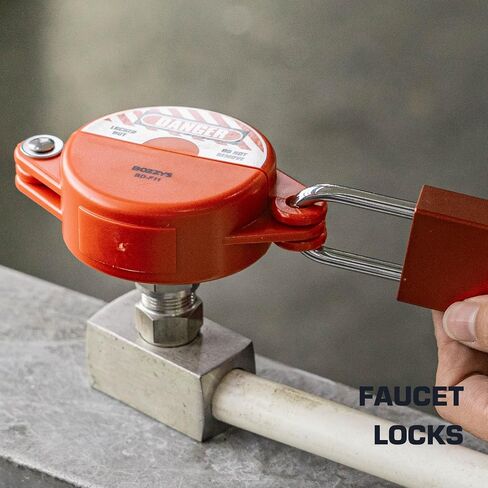 أقفال صمام البوابة ، قم بتناسب 1 إلى 5 "غلاف قفل صمام البوابة ، من أجل وضع قفل القفل (BD-F11-2PCS-Red لمدة 1" -2.5 "صمام بوابة اليد) in Kuwait