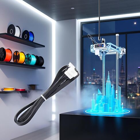 أسود 3D الطابعة الساكب الساكب محرك البروستات محرك كبل بثق الكبلات Ender3 V2 CR10 بطول 100 سم ، ترقيات ender 3 ، أجزاء الطابعة ثلاثية الأبعاد وملحقاتها in Saudi Arabia