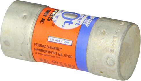 Mersen AJT Amp-Trap 2000 SmartSpot Time-Delay/Class J Fuse with Maximum Circuit Protection, 600VAC/500VDC, 200kA AC/100kA DC, 35 Ampere, 1-1/16"Diameter x 2-3/8" Length in Saudi Arabia
