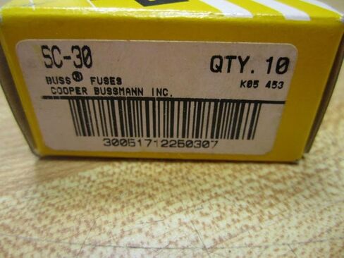 Bussmann SC30 30a تأخير الوقت CART FUSE (حزمة 10) in Saudi Arabia