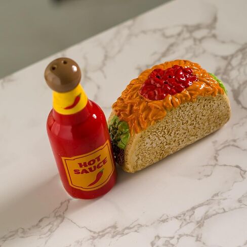 Pacific Giftware Taco Tuesday and Hot Sauce Salt and Pepper Shakers in Saudi Arabia