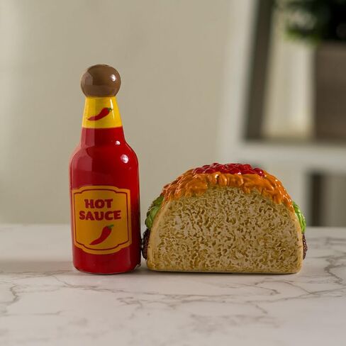 Pacific Giftware Taco Tuesday and Hot Sauce Salt and Pepper Shakers in Saudi Arabia