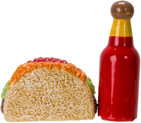 Pacific Giftware Taco Tuesday and Hot Sauce Salt and Pepper Shakers in Saudi Arabia